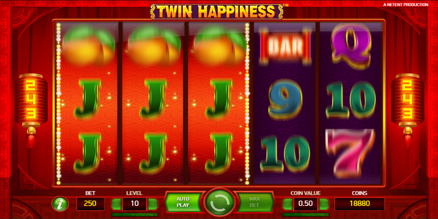 Twin Happiness slot game Twin Reel Feature Triplet reels