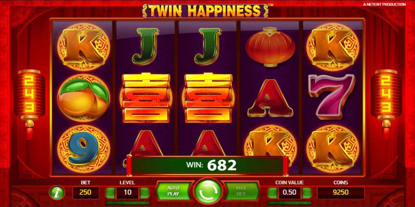 Twin Happiness slot game Wild Symbols Win