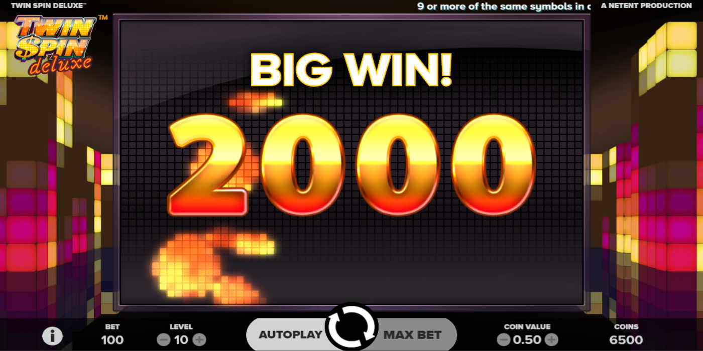 Twin Spin Deluxe slot game Big Win