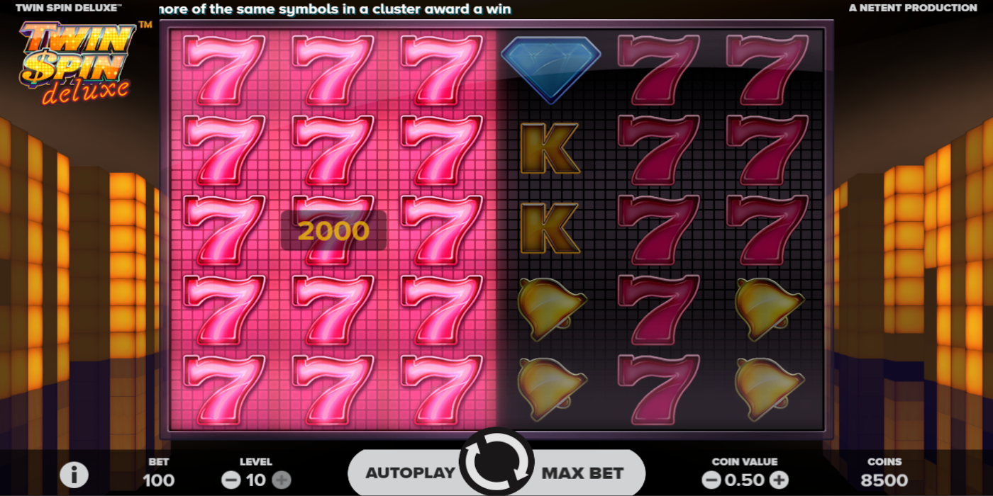 Twin Spin Deluxe slot game Massive Red 7s Win