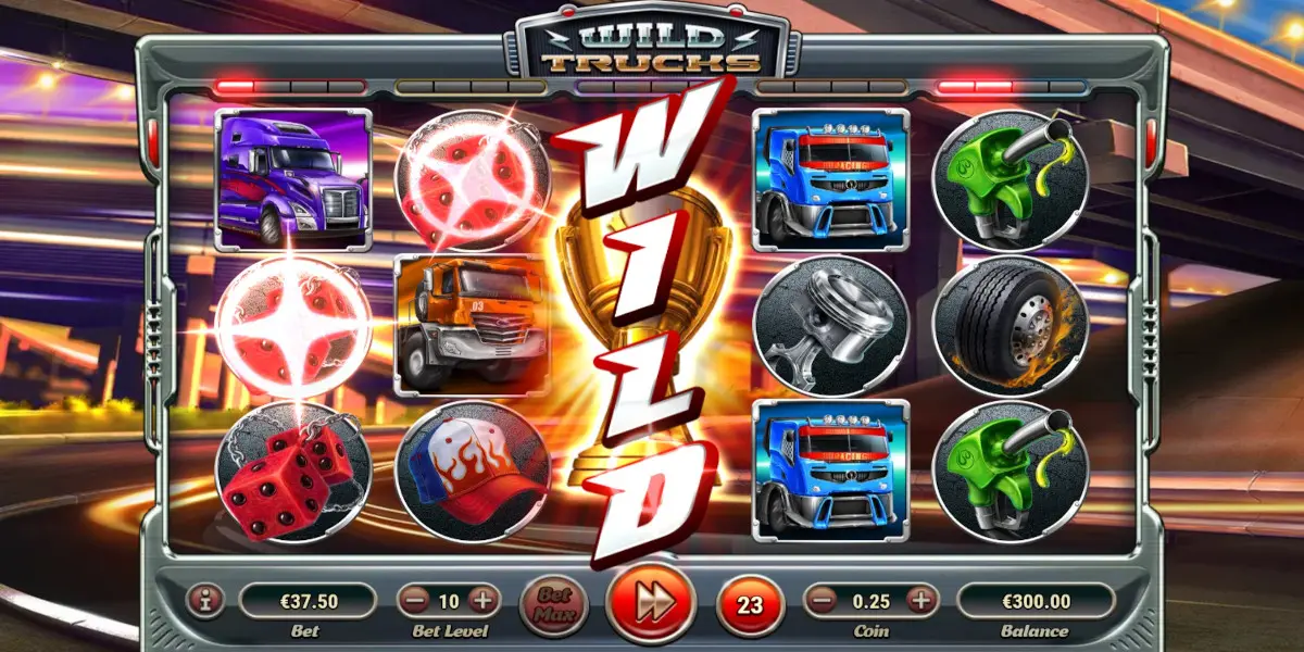 Wild Trucks slot game Wild reel