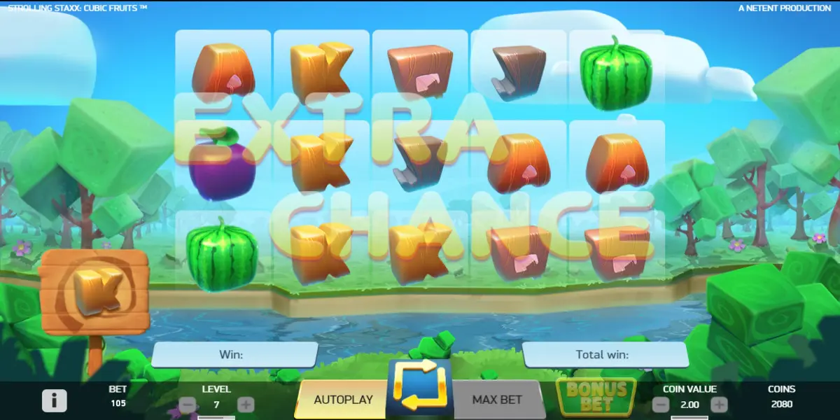Strolling Staxx slot game Extra Chance Won