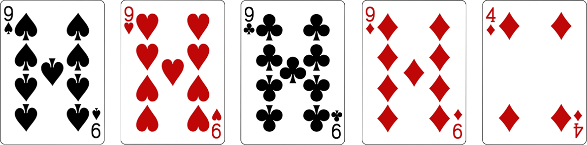 Holdem poker combinations Four of a kind