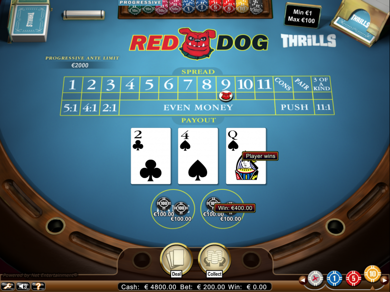 card game red dog-online-strategy