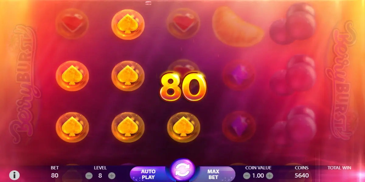 BerryBurst slot game Gameplay Win