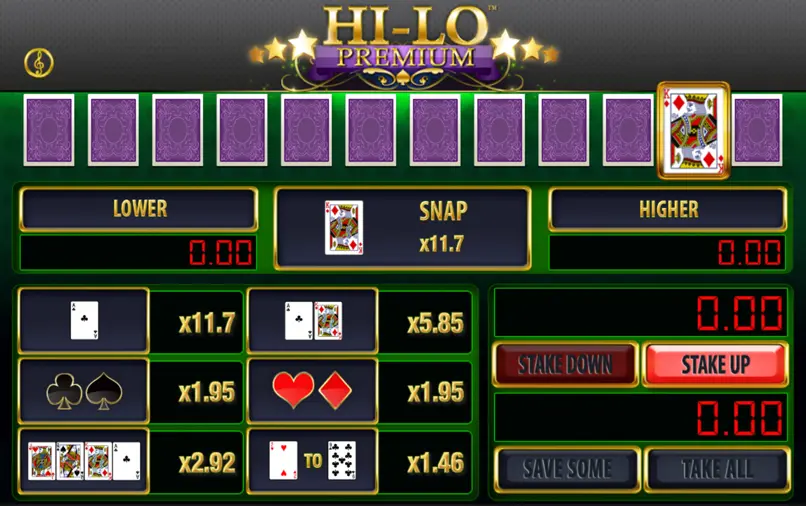 card game games higher and or lower card game games the high low game