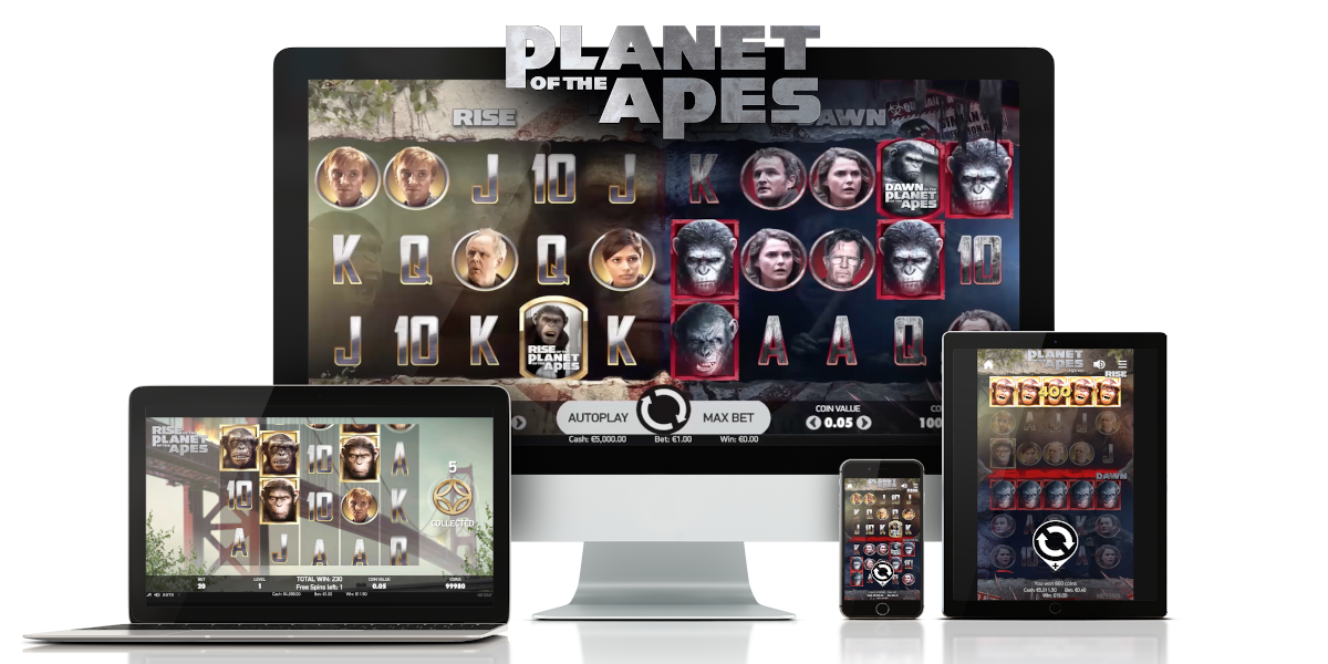 Planet of the Apes slot game Compatible to play on all type devices