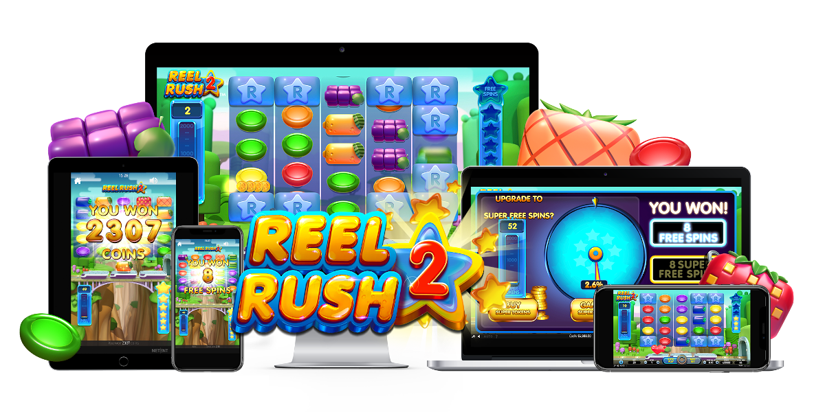Reel Rush 2 slot game HTML5 compatible for all type devices