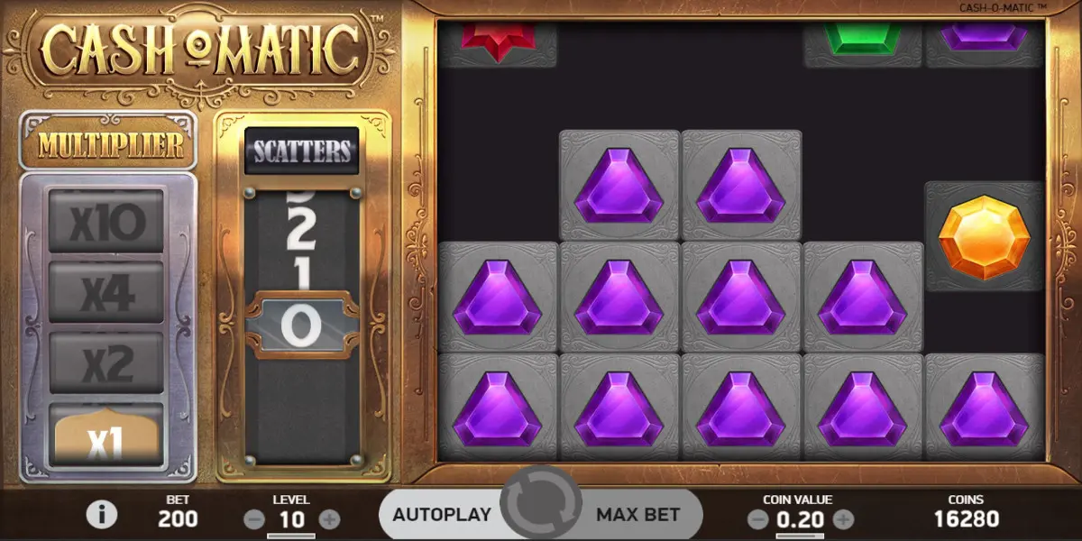 Cash-o-matic slot game Avalanche feature