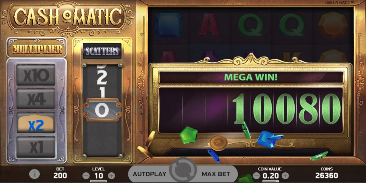 Cash-o-matic slot game Mega Win