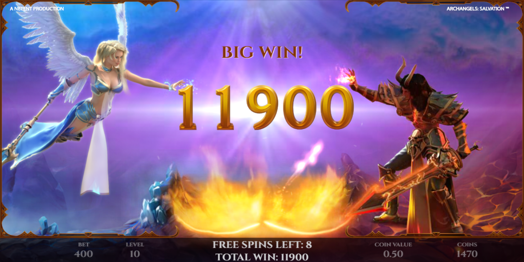 Archangels Salvation slot game Big Win