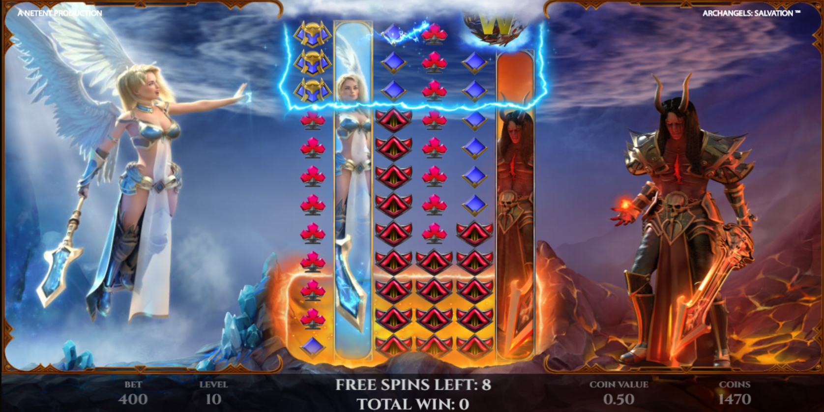 Archangels Salvation slot game Special Effects