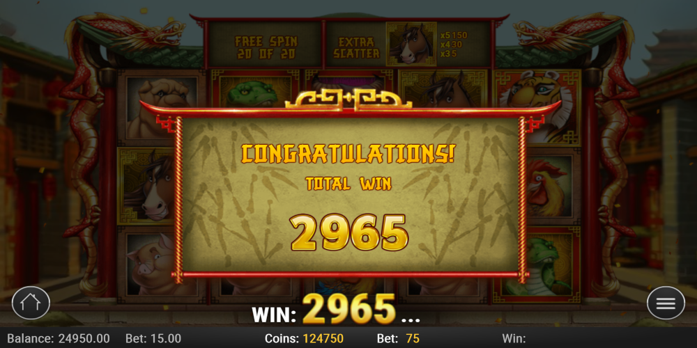 Chinese New Year slot machine Win
