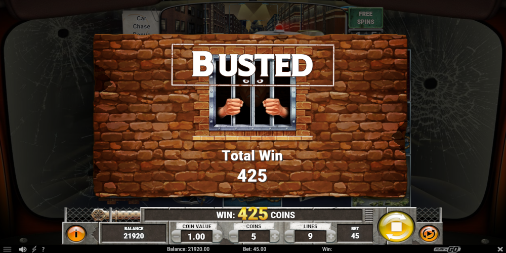 Cops and Robbers online slot game Win during Free Spin