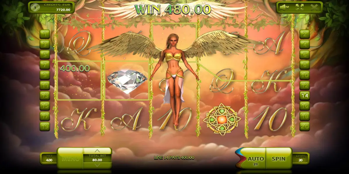 Fairy Tale slot game Big Win special effects