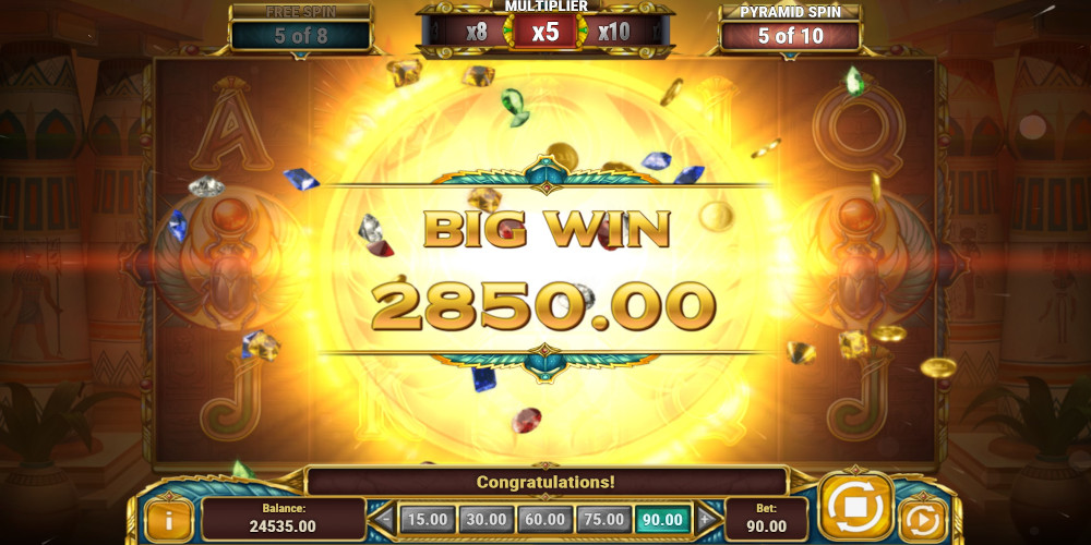 Legacy of Egypt slot game Big Win