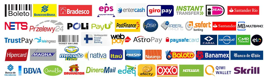 Local payments methods at casino