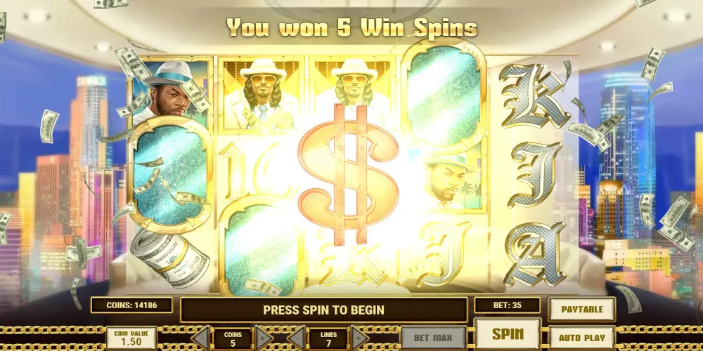 Pimped casino game 5 Free Spins won