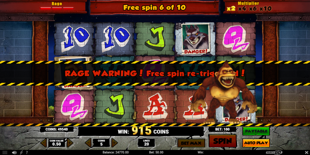 Rage to Riches casino slot game Free Spins