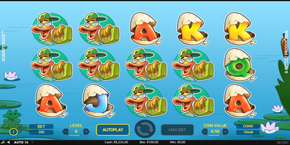 Scruffy Duck slot game GamePlay
