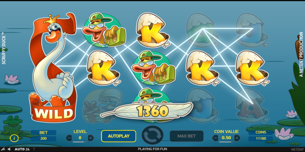 Scruffy Duck slot game Wild
