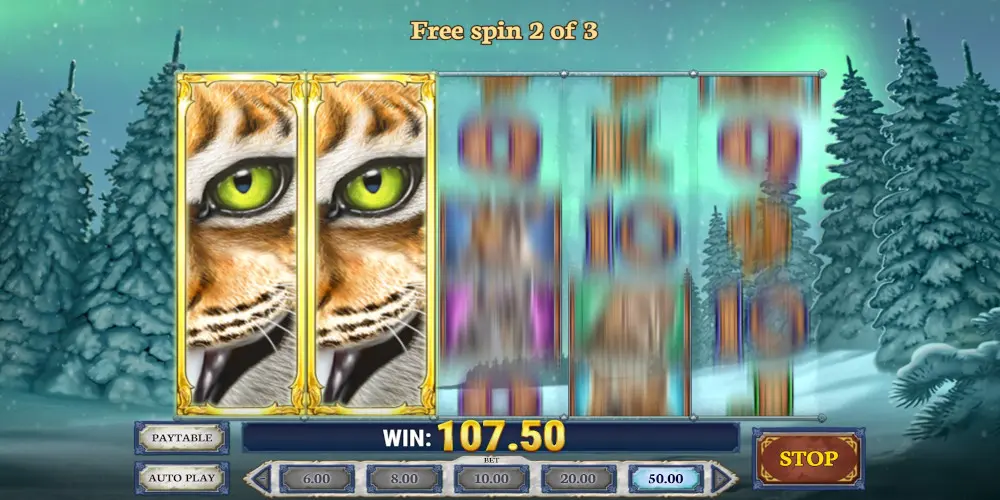 Wild North casino slot game Free Spins Gameplay