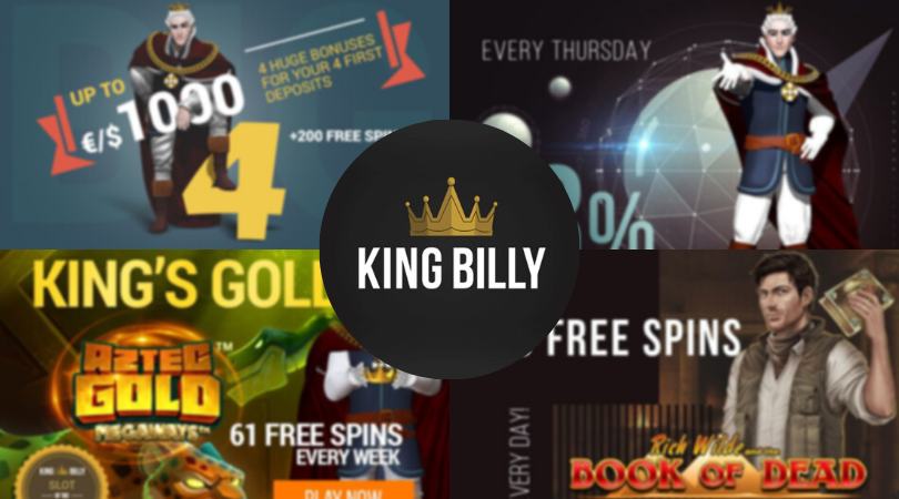 king billy casino bonus codes - king gold book of dead