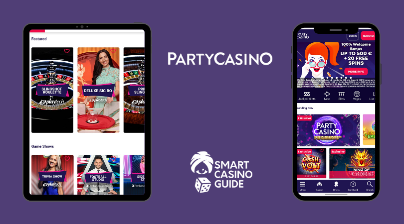 partycasino app - partycasino mobile - live casino - promotions - slots