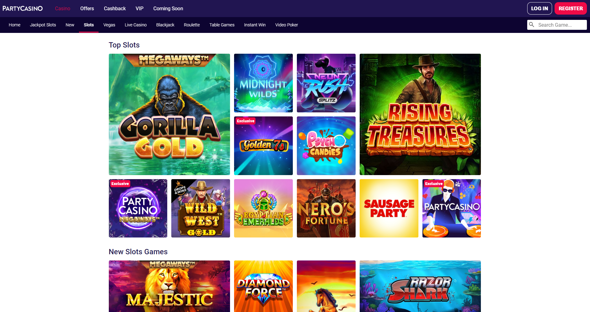 partycasino slots