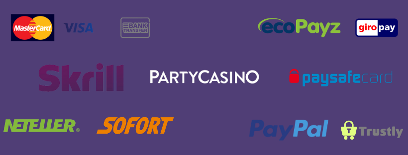 partycasino withdrawal times - neteller - skrill - sofort - paypal- giropay - visa - mastercard