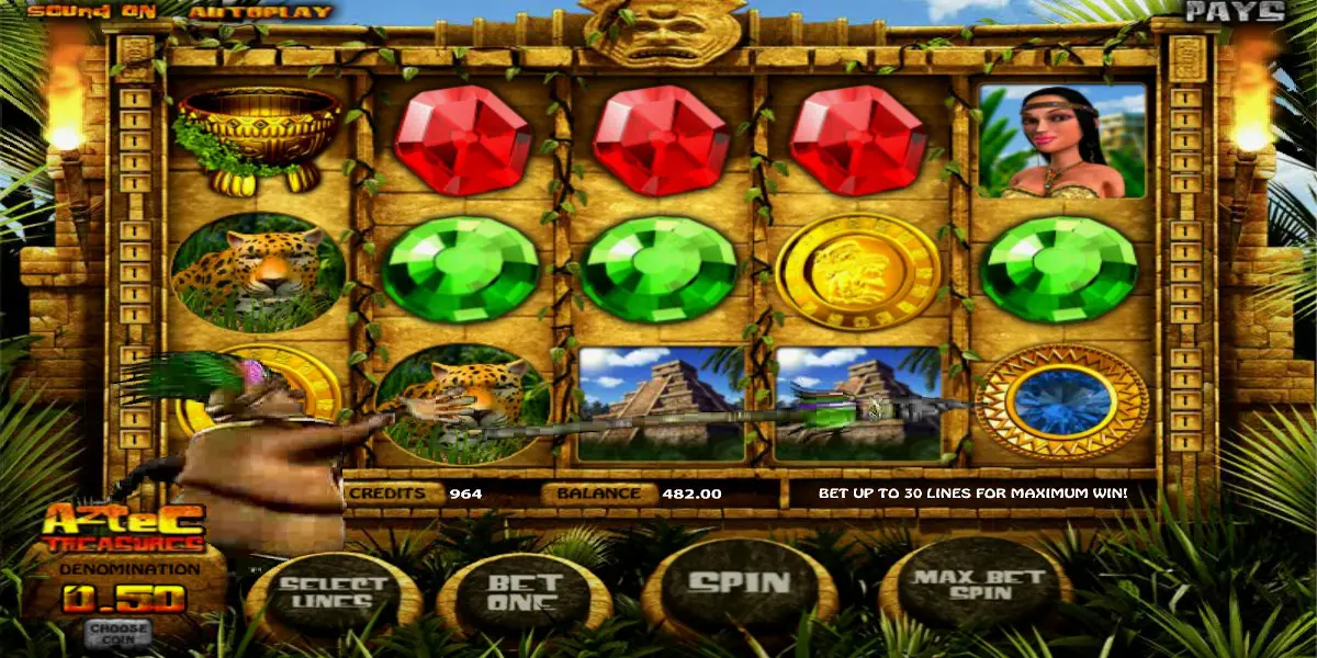 Aztec Treasures slot game Special Effects Fun to Play
