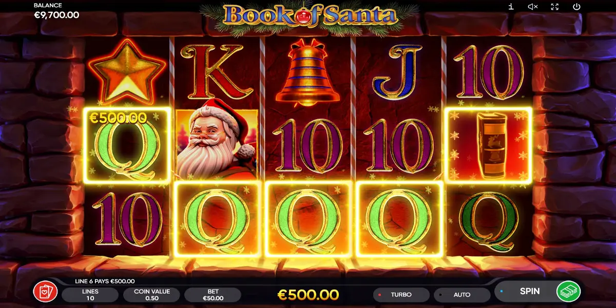 Book of Santa slot game Big Win