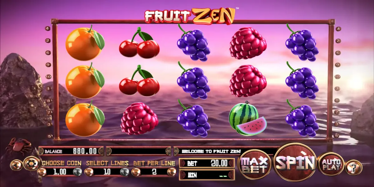 Fruit Zen slot game Gameplay