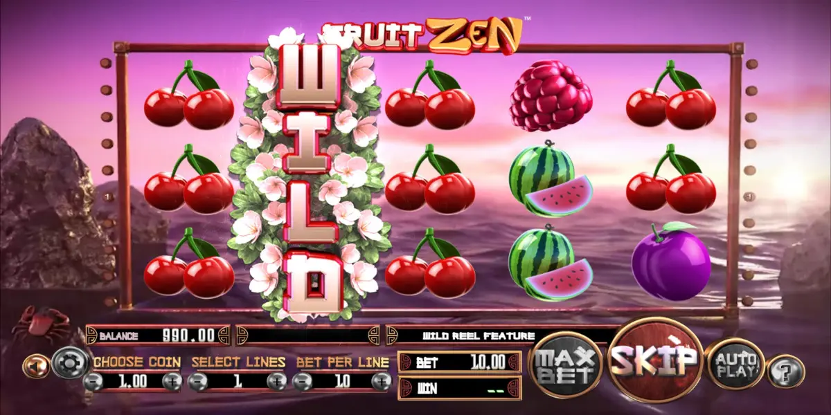 Fruit Zen slot game Wild Reel feature