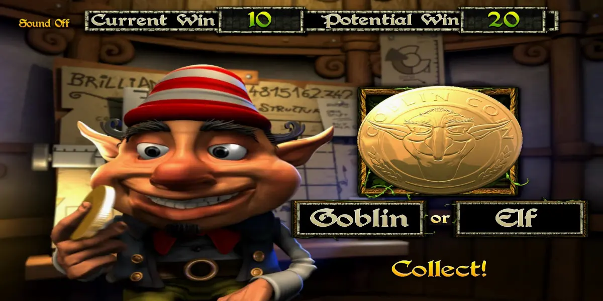 Greedy Goblins slot game Risk Game let you Double your Win