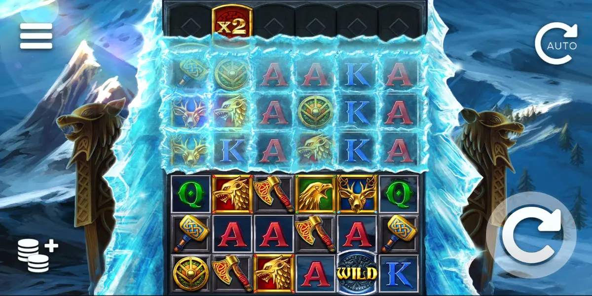 Ice Wolf slot game Basic game Paylines