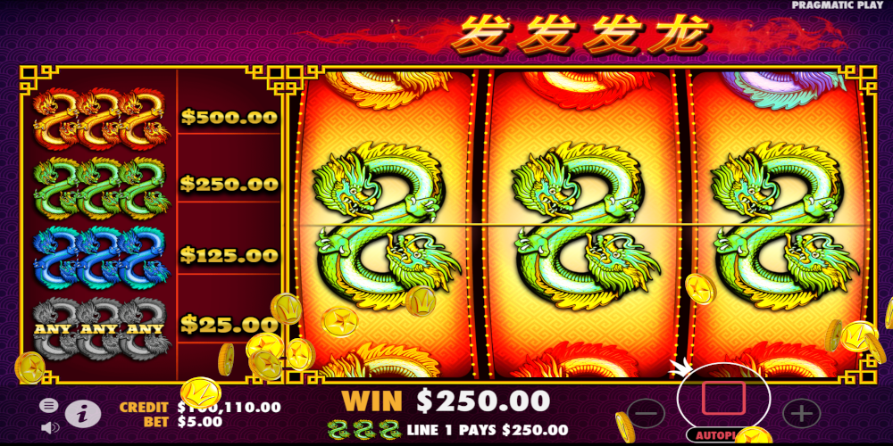 888 Dragons slot game Big Win