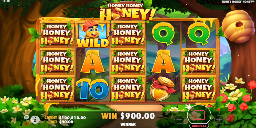 Honey honey honey slot game Wild symbol