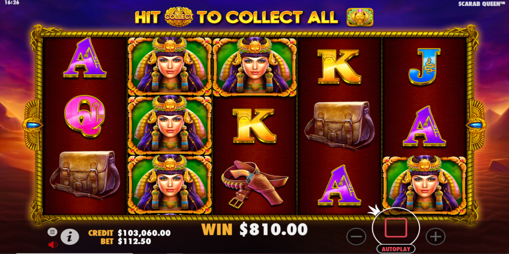 John Hunter and the Tomb of the Scarab Queen slot game GamePlay