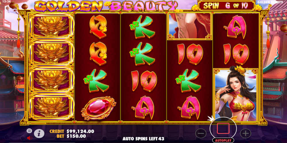 Golden Beauty slot game GamePlay