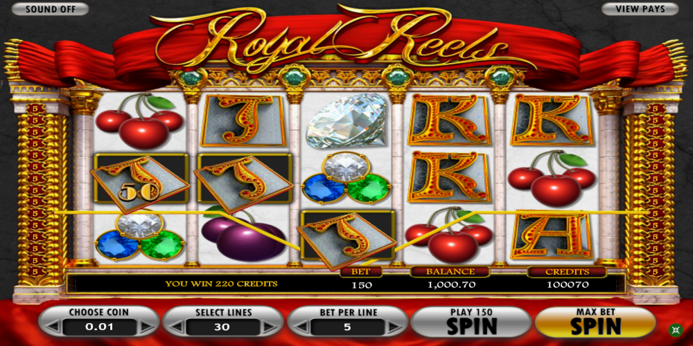 Royal Reels slot game Win