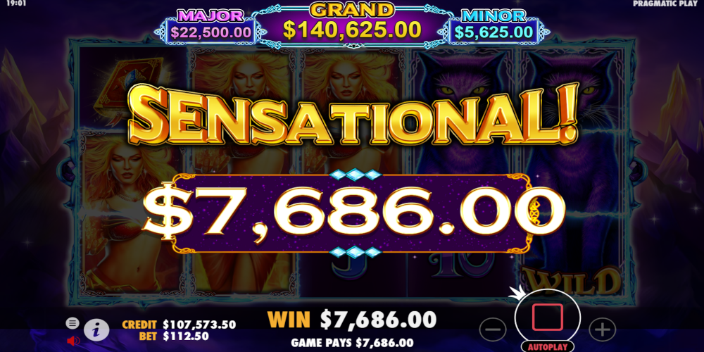 Wild Spells slot game Big Win