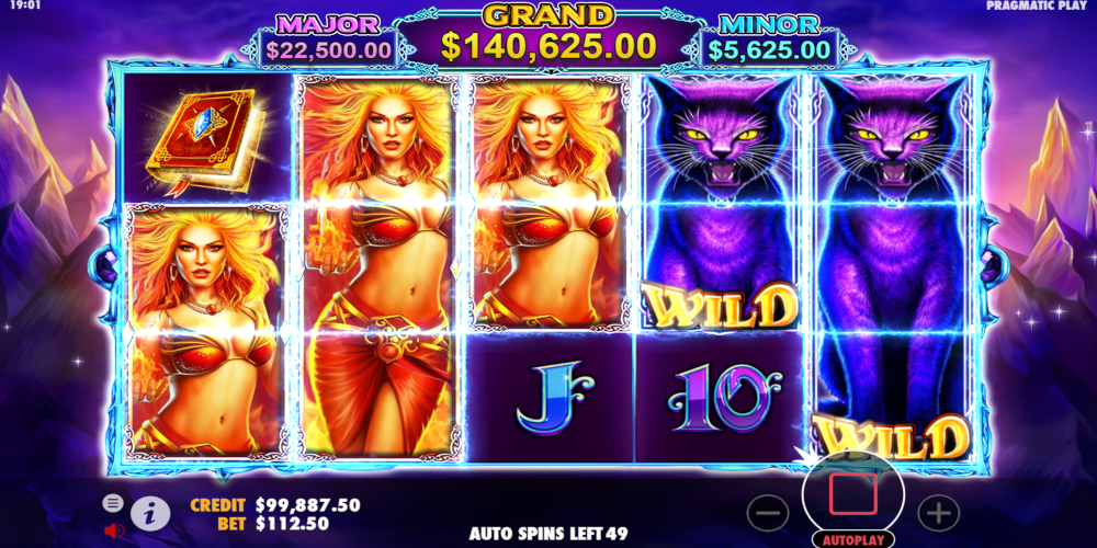 Wild Spells slot game GamePlay