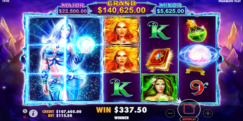 Wild Spells slot game Win