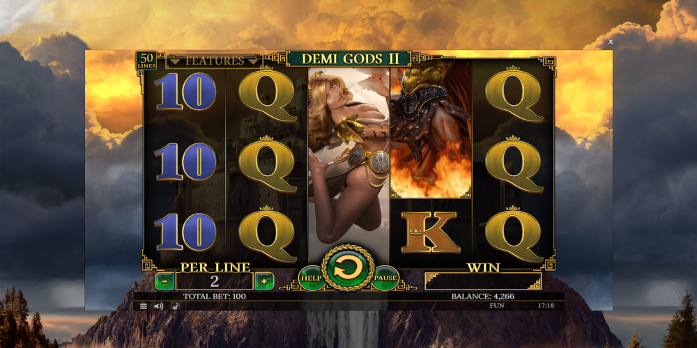 Demi Gods 2 slot game GamePlay