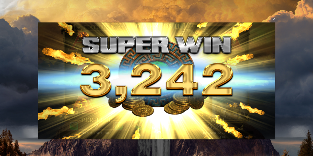 Demi Gods 2 slot game Super Win