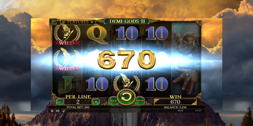 Demi Gods II slot game Wild