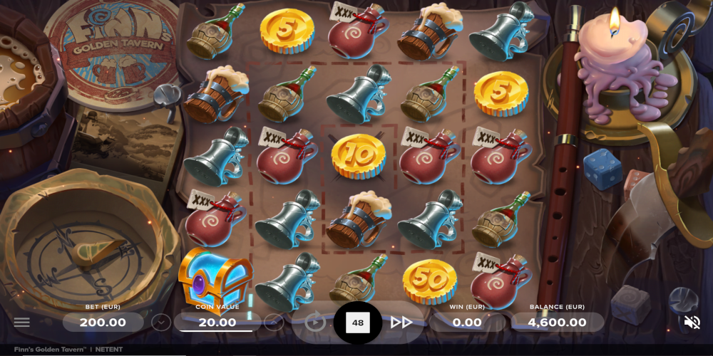 Finn's Golden Tavern slot game GamePlay
