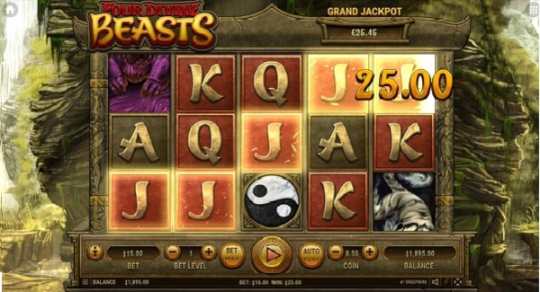 Four Divine Beasts online slot game Free Spins, Re-Spins and other features review