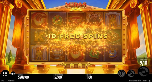 Midas Golden Touch slot game Free spins